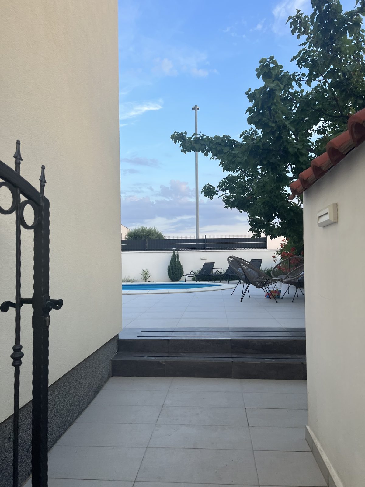 Garden and pool at Villa Kalada, near Zadar, Croatia